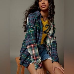 RARE!!! Urban outfitters Bdg flannel!! One way or another button down flannel